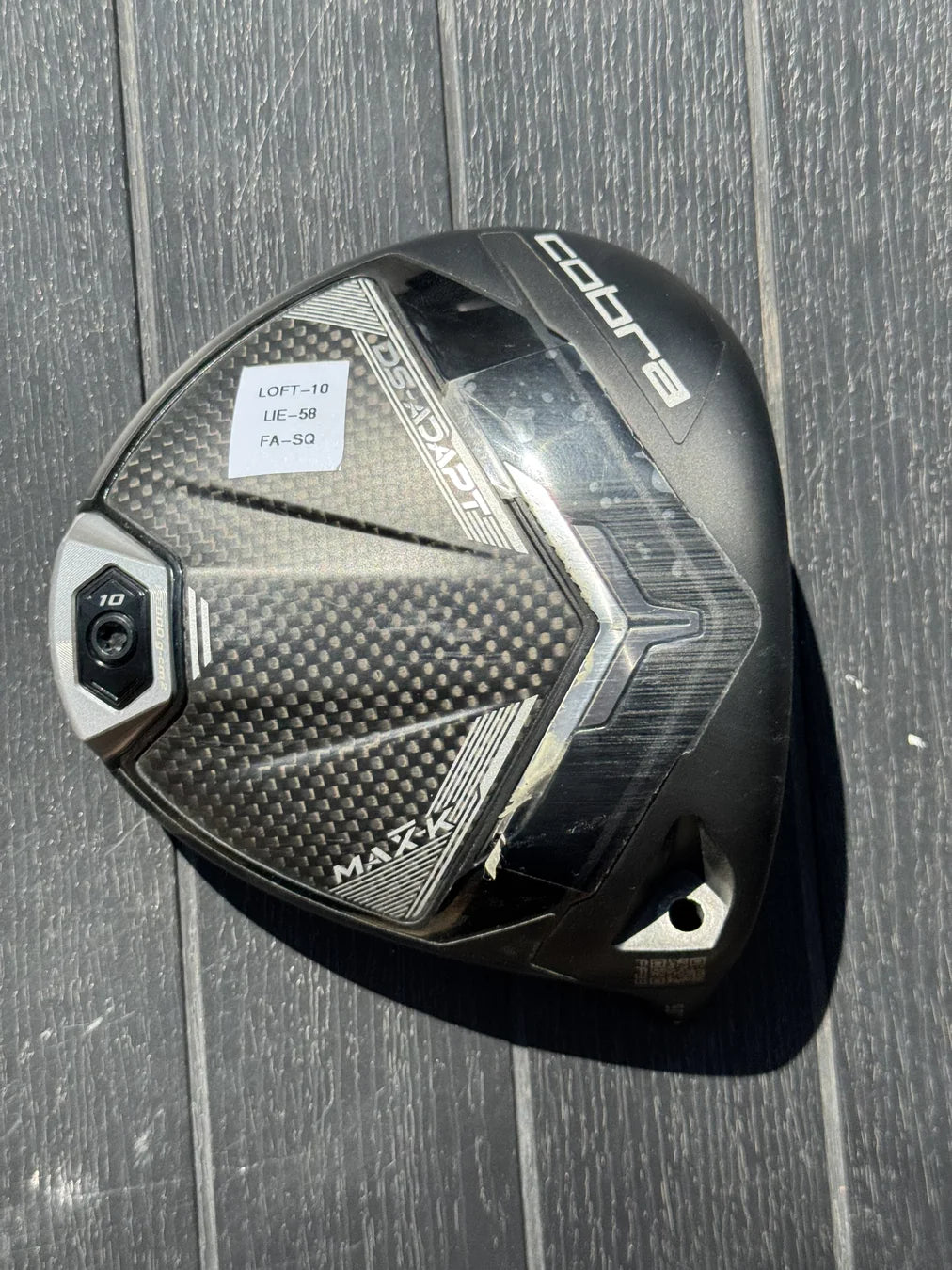 Cobra DS Adapt Max K Driver - Head Only