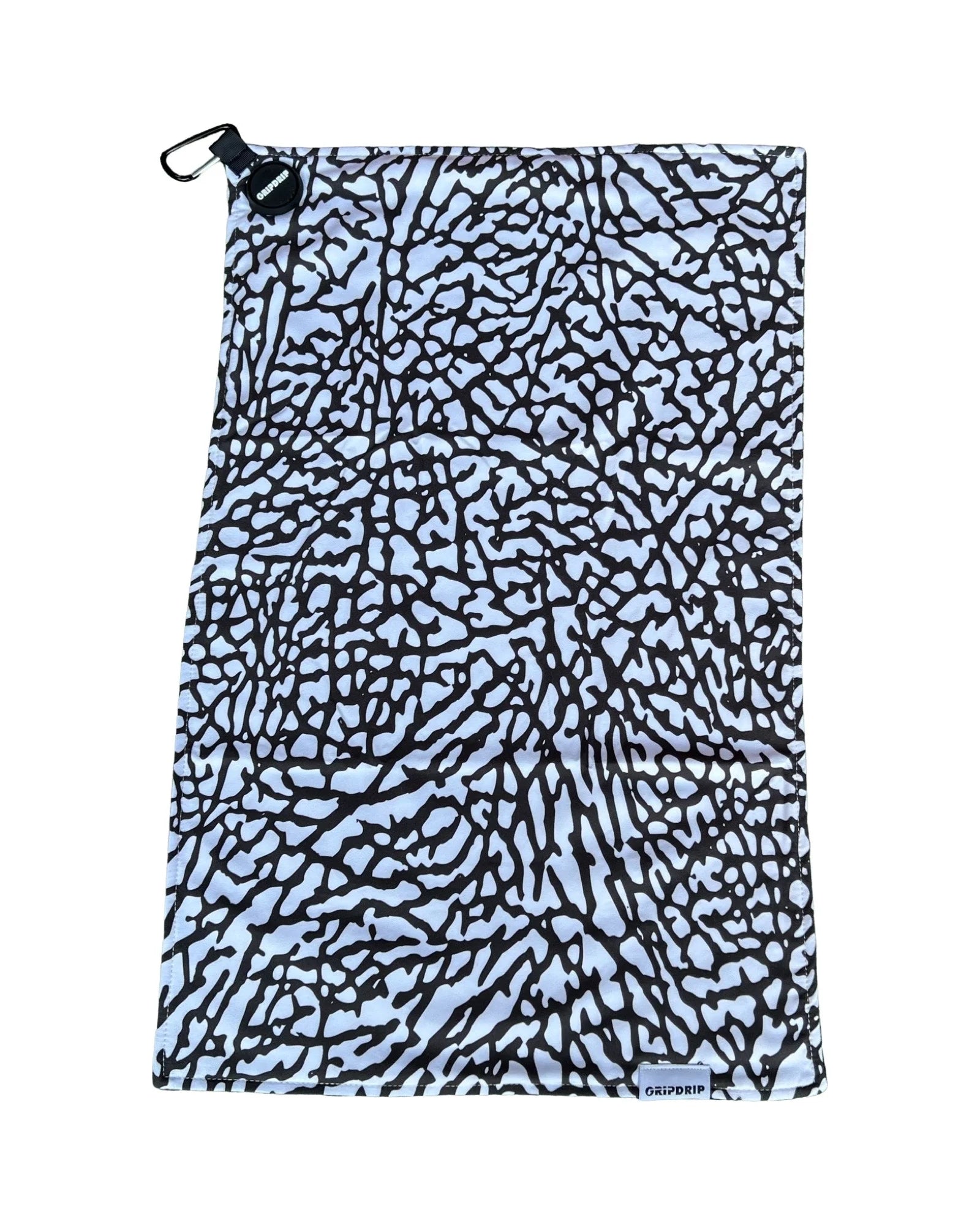 GripDrip Magnet Towel - Par 3 White, Black